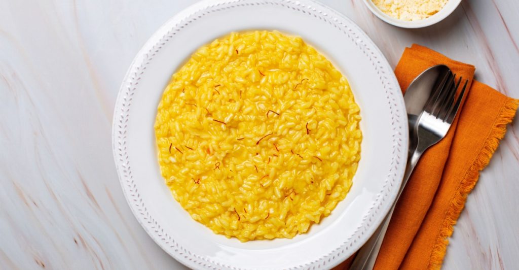Saffron, saffran, risotto