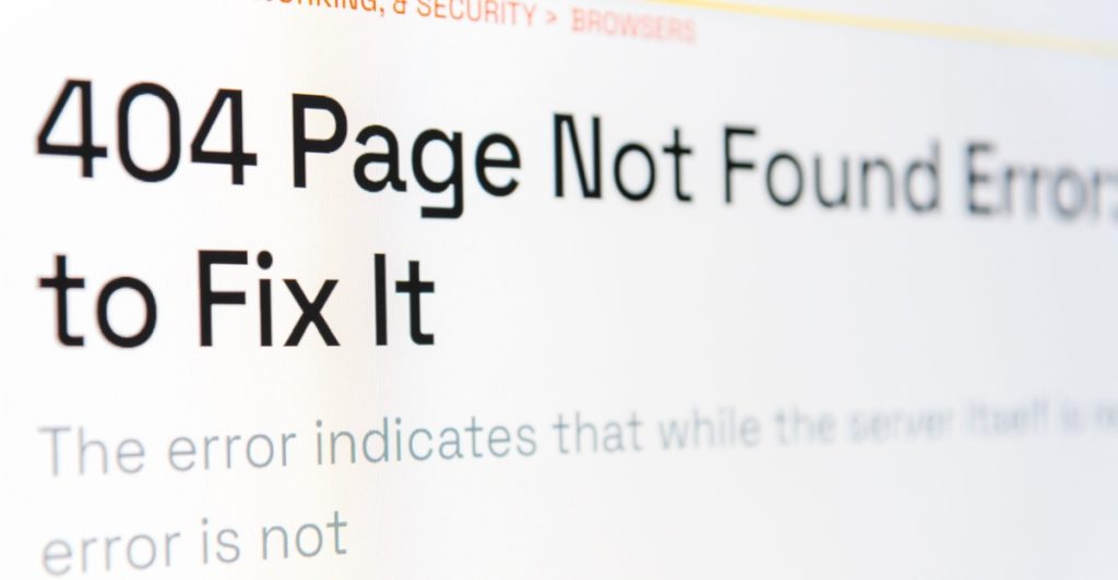 No internet, Page Not Found sign in Internet Browser