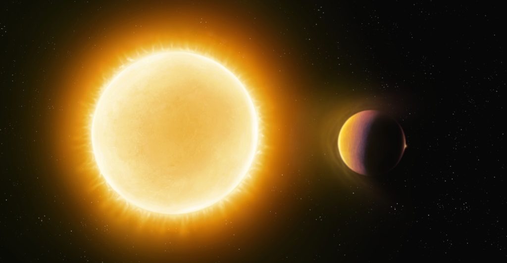 The sun, planet, space