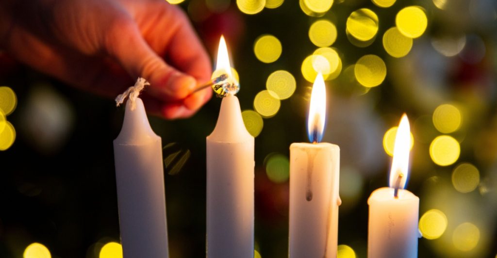 Candle, adventskrans