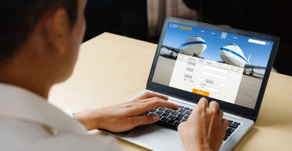 Booking flight, travel