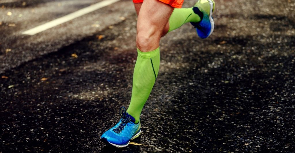 Running, compression socks