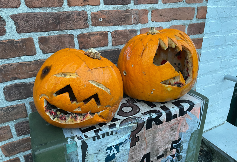 rådne græskar, råttne gresskar, rotten pumpkin, Halloween