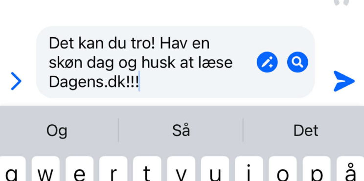Hvis du skriver ‘!’ i dine beskeder, bør du læse med her
