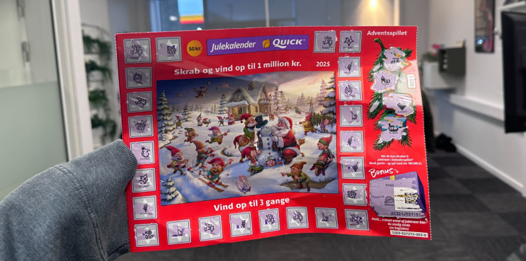 rød juleskrabekalender