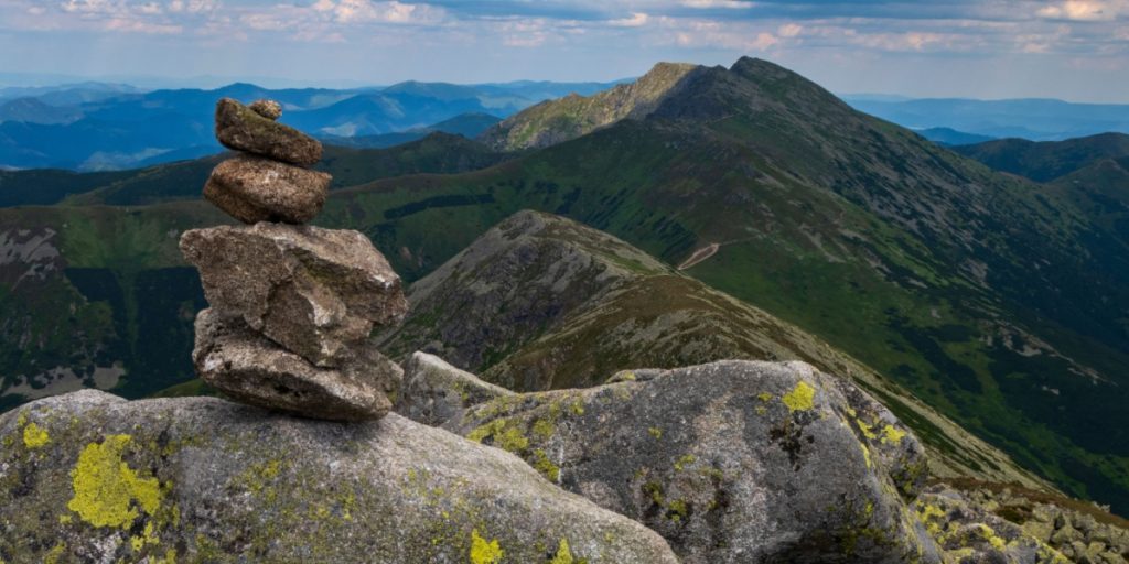 Stakke af sten, pile of rocks