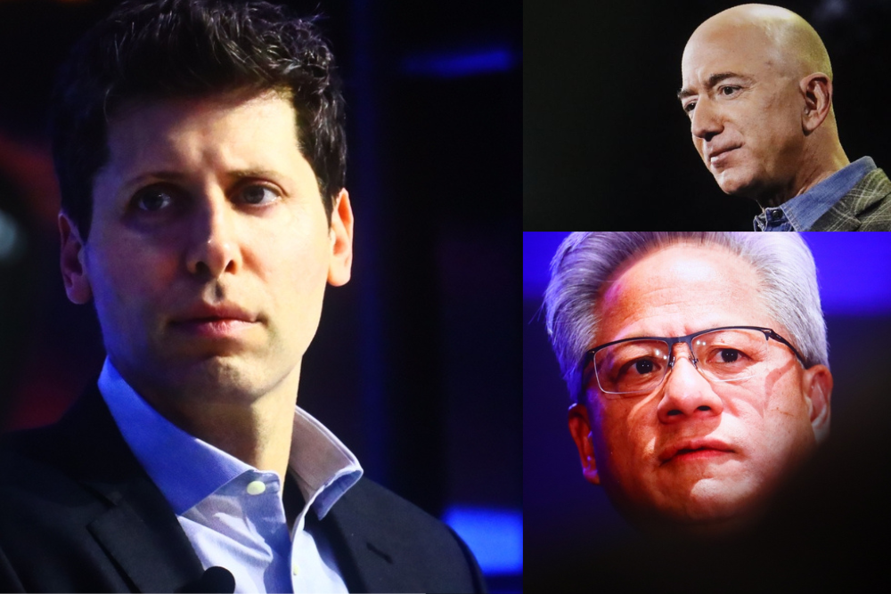 Sam Altman, Jeff Bezos, Jensen Huang, OpenAI, Amazon, Nvidia