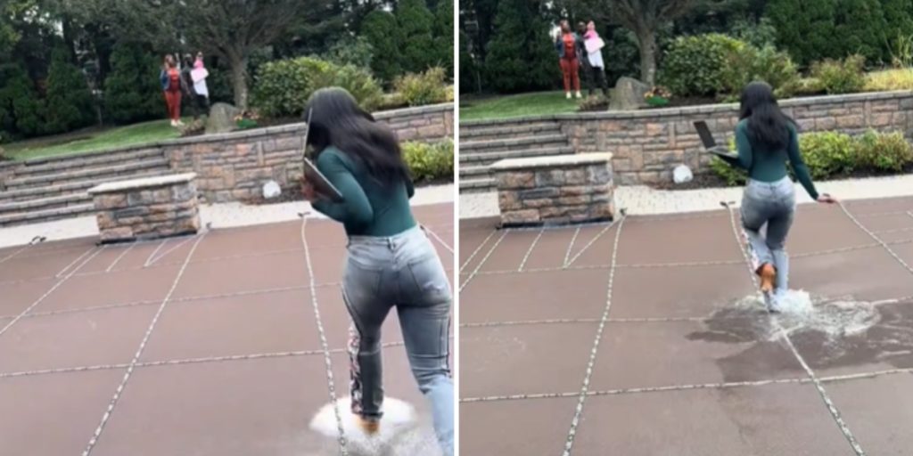 Ejendomsmægler går hen over ‘terrasse’ i baghaven: Men så indser hun, hvad det i virkeligheden er