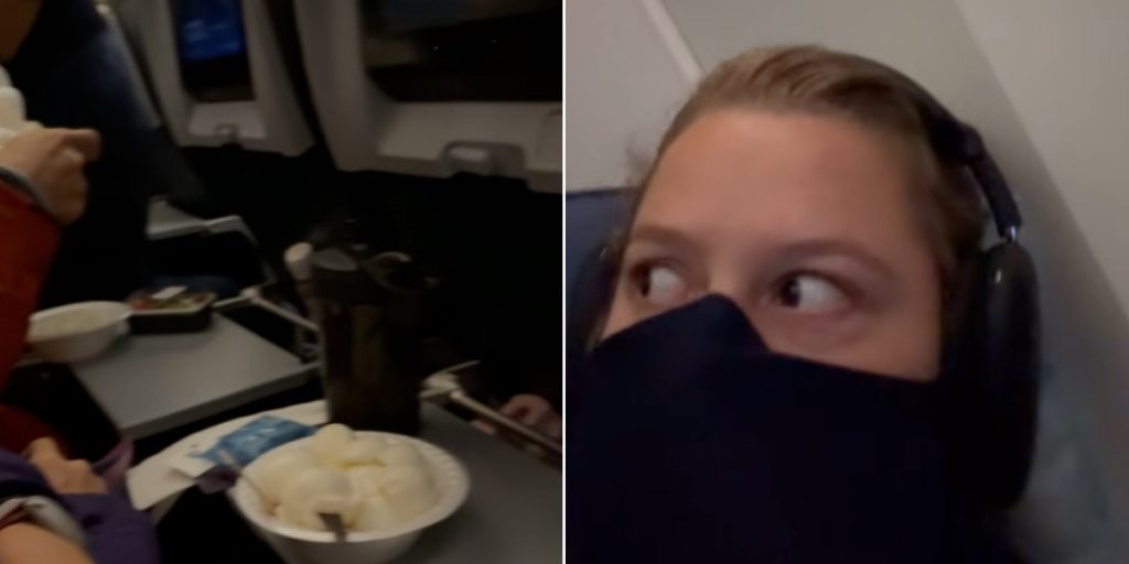 Kvinde skulle flyve i 16 timer: Fik et chok, da hun så det måltid, medpassagerer havde medbragt