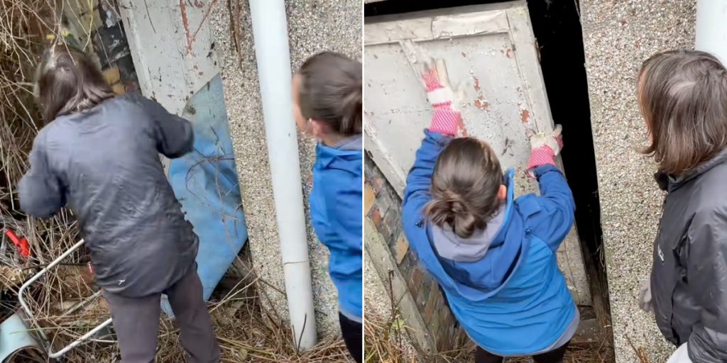 Kvinde køber hus og finder mystisk dør i haven: Bag den gemmer der sig en stor overraskelse