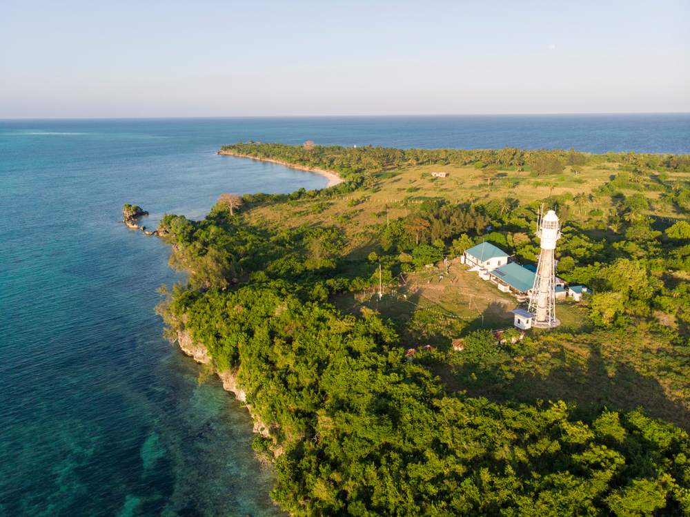 ,Lighthouse,At,Ras,Kigomasha,Peninsula, Zanzibar, Tanzania