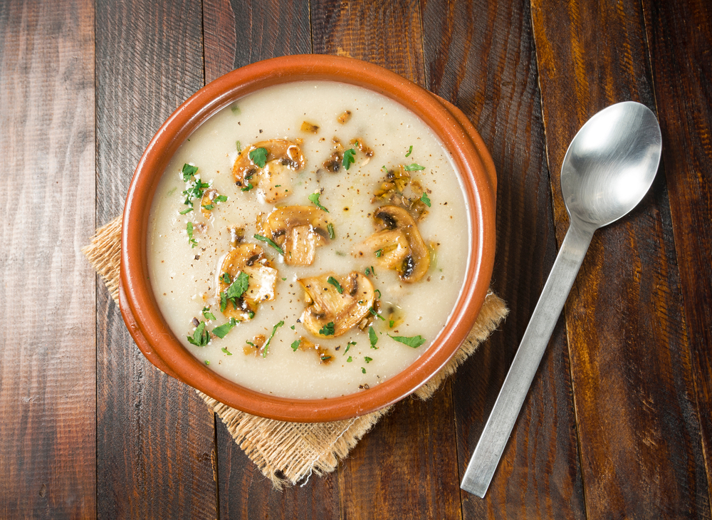 mushroom, sopp, soup, suppe