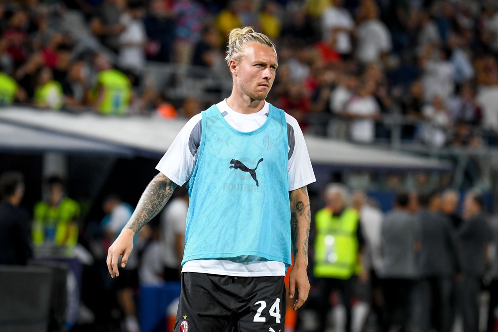 Bologna,,Italy,,August,21,,2023,,Milan's,Simon,Kjaer,Portrait,During