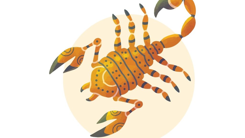 Hand,Painted,Zodiac,Symbols,Signs, Scorpio