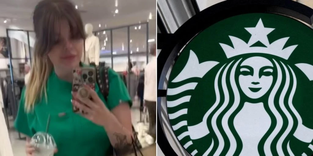 Kvinde tog på Starbucks iført uniform: Kan næsten ikke tro det, da hun ser beskeden på sin kaffe