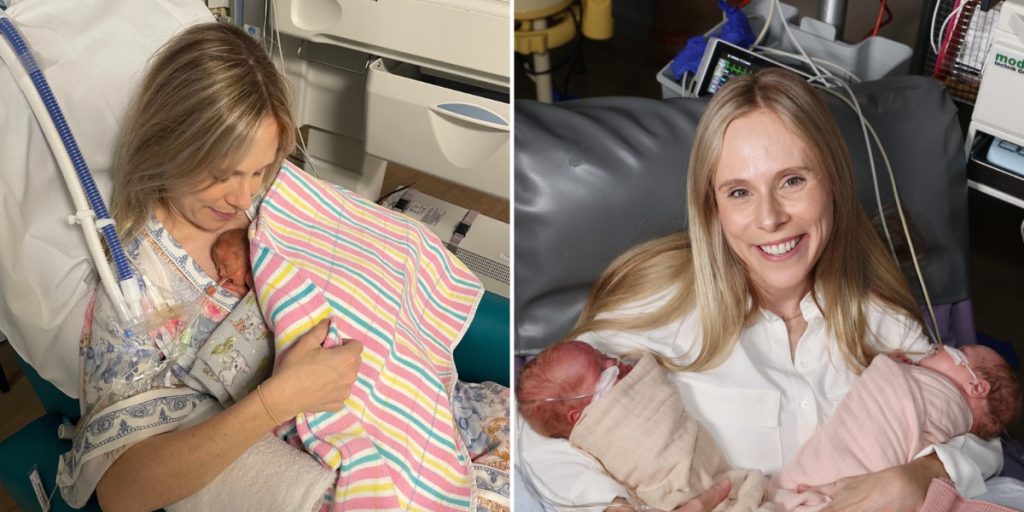 Mor blev bedt om at vælge en af sine ufødte tvillinger – men det nægtede hun