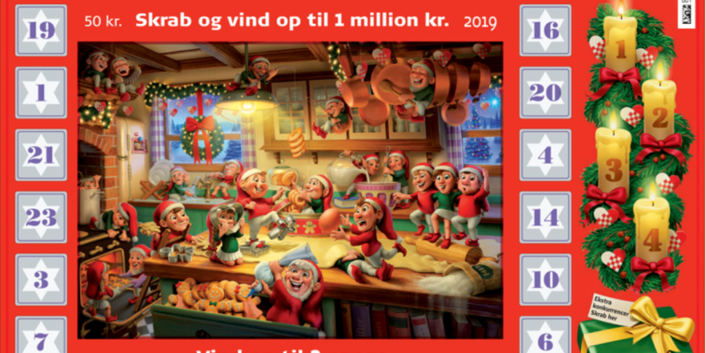 Millionerne er offentliggjort: Her er den vindende skrabe julekalender blevet købt