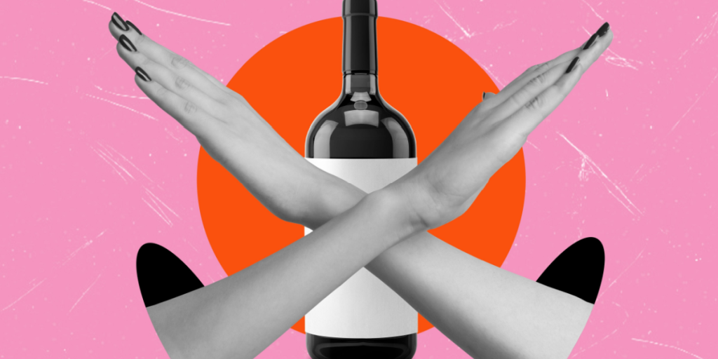 No to alcohol, ban, prohibition