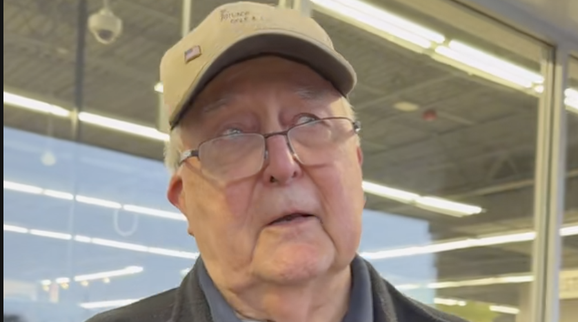 Man working in supermarket