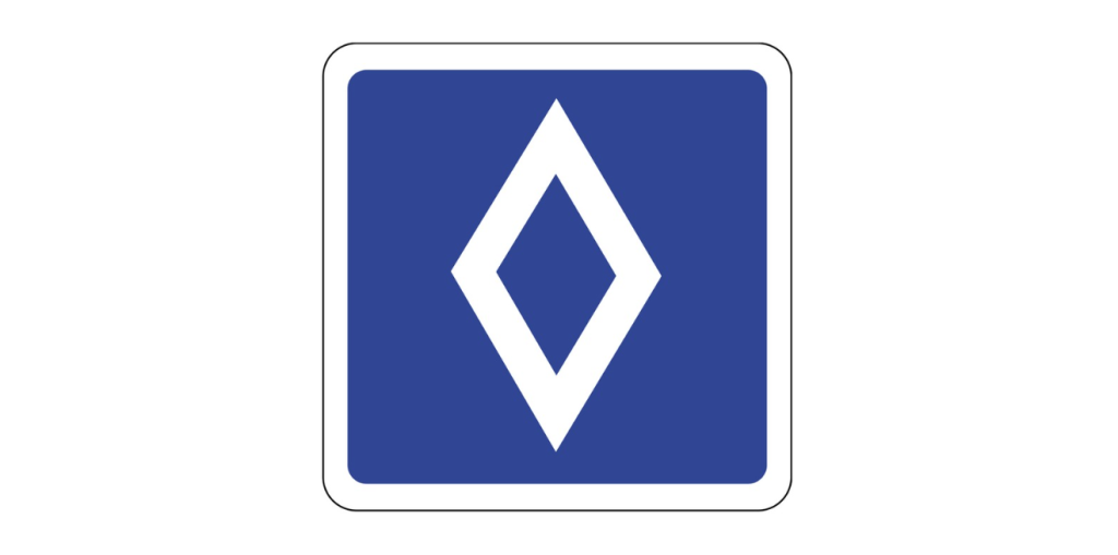 Nyt vejskilt udbredes i Europa: Ved du, hvad diamanten betyder?