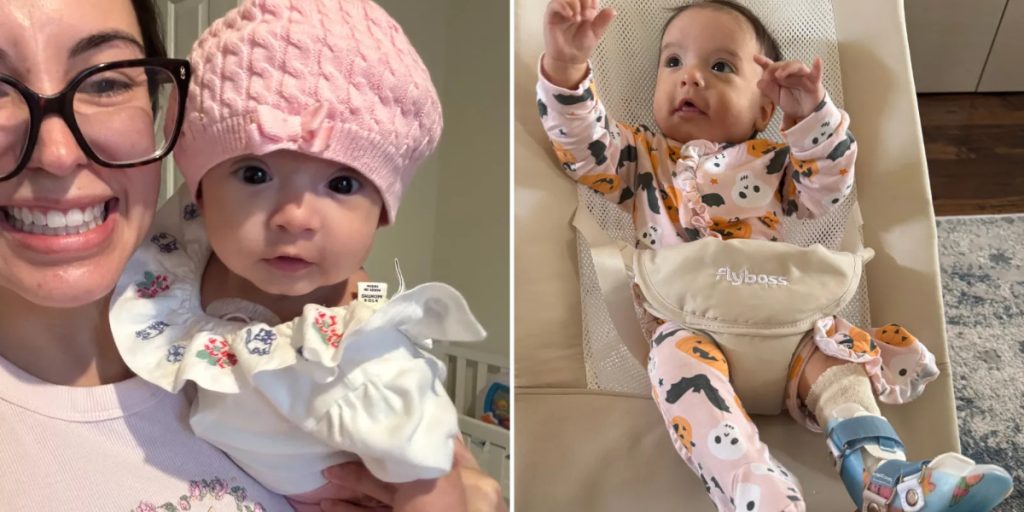 Mor opdager at nyfødt datters fod ikke kan bøjes: Kort tid efter får hun den ødelæggende sandhed