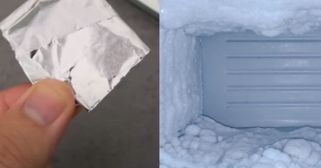 Glöm salt och varmt vatten: Det smarta aluminiumfolie-tricket som avfrostar frysen på rekordtid