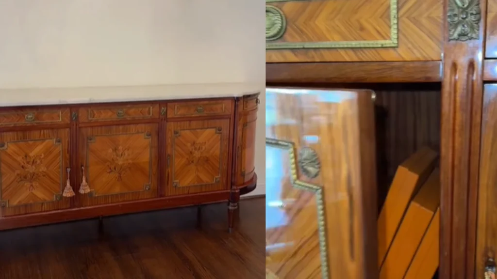 Amanda kjøper en brukt garderobe på Facebook: Tror ikke sine egne øyne når hun åpner dørene