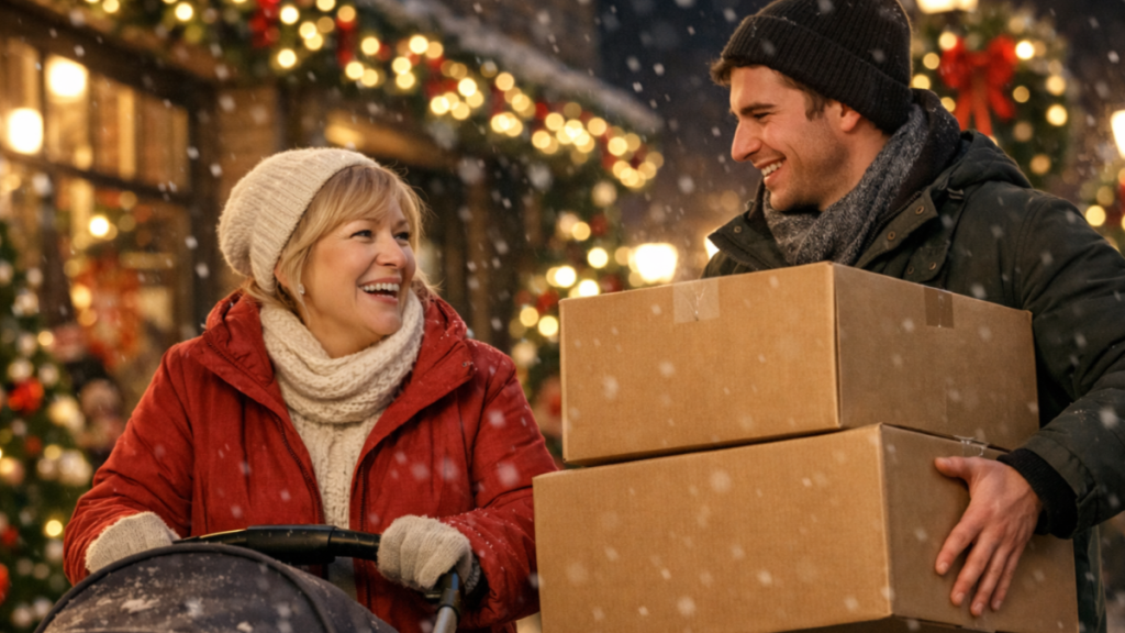 Et julemirakel: Bedstemor reddet af uventet fremmed i pakkeshoppen