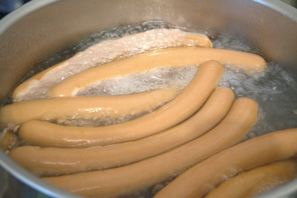 sausage cooking pølse