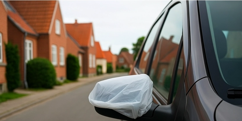 Allt fler bilister sätter plastpåsar över sidospeglarna: Här är varför du också bör överväga det