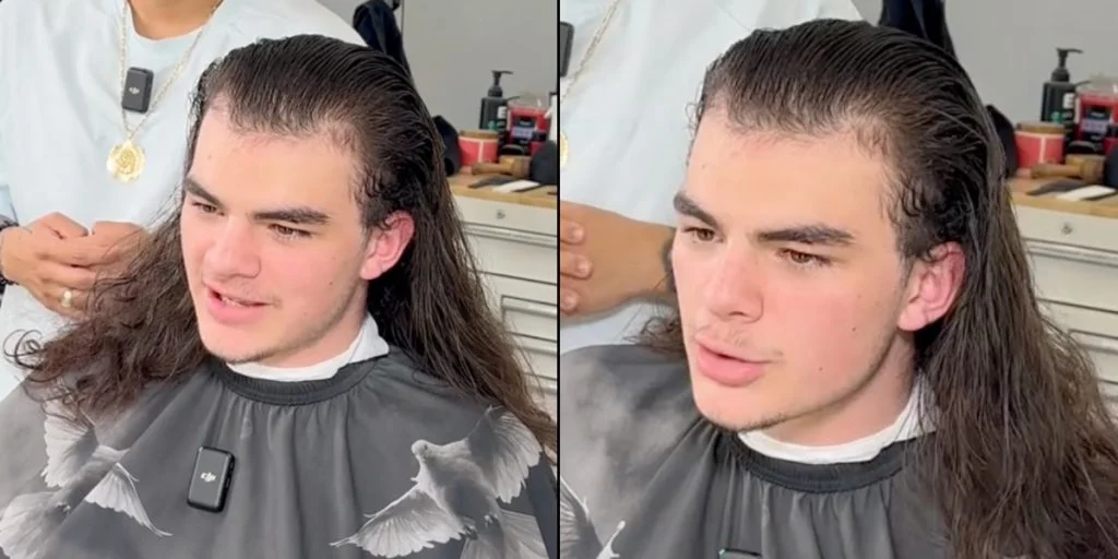 Teenager med langt hår kørte en time for klipning: Nu er han nærmest ikke til at genkende