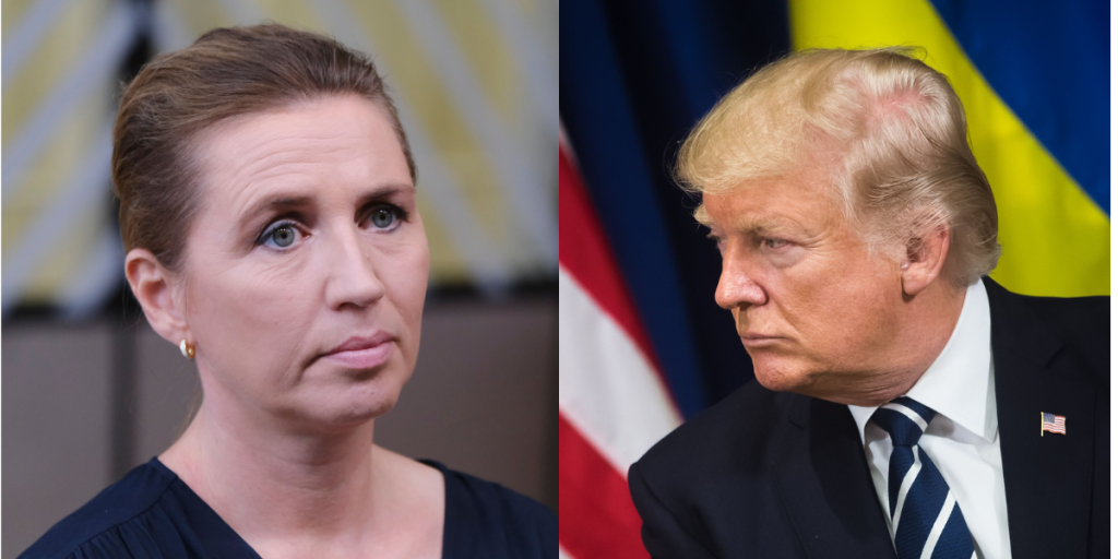 Mette Frederiksen, Donald Trump
