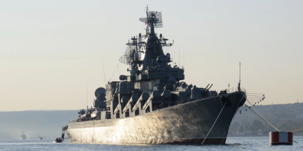 Moskva, cruiser, Snake Island