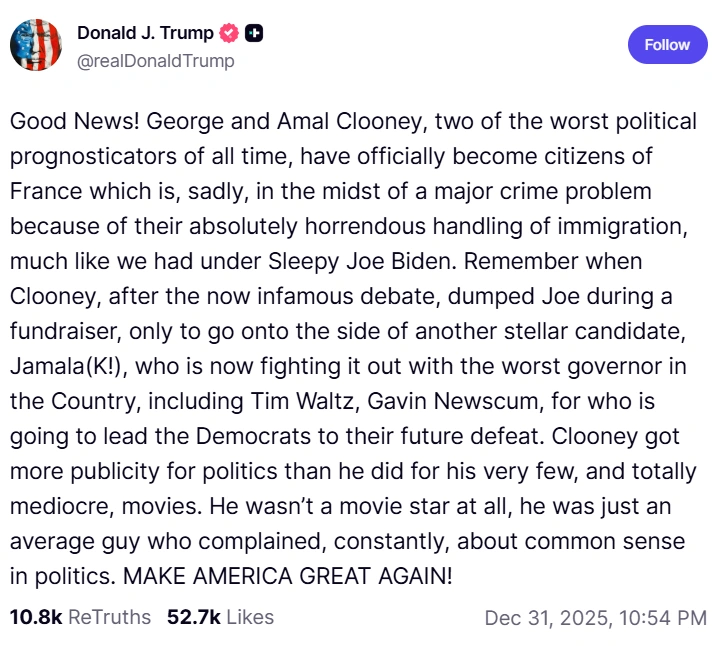 Donald Trump / Truth Social