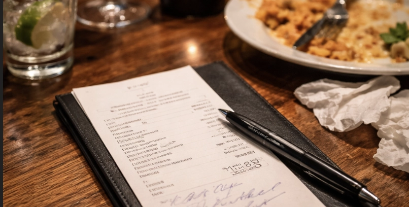 Restaurant bill