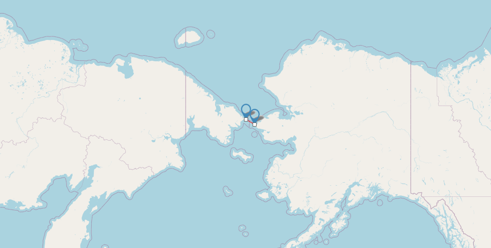 USA, Russia, distance