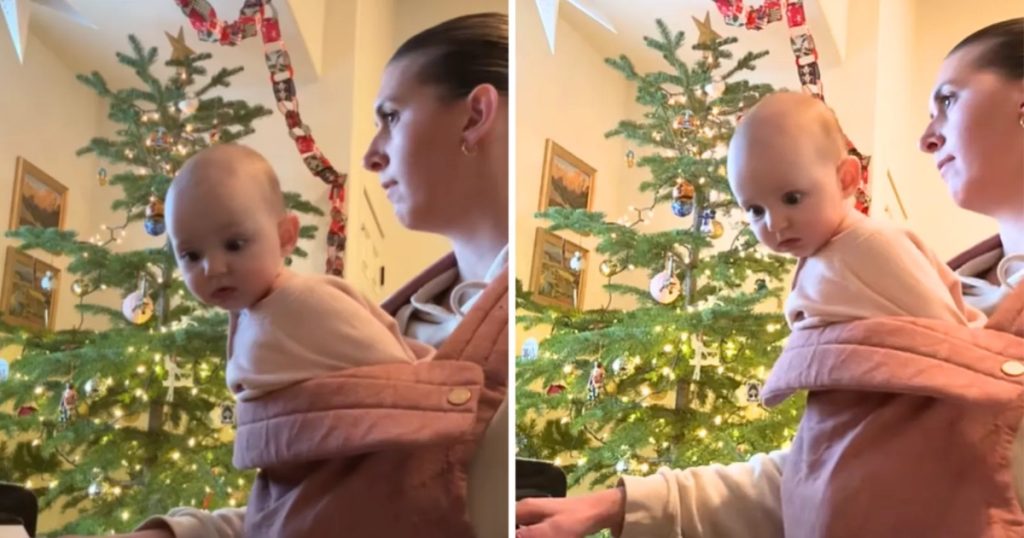 Mor filmer sig selv, mens hun spiller klaver med sin baby: Bliver senere chokeret over, hvad hun ser