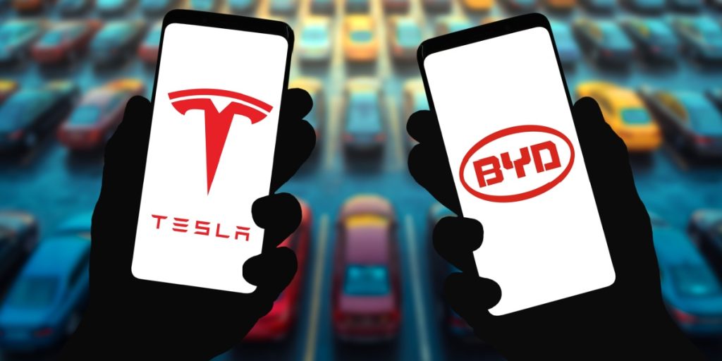 Tesla og BYD presser hinanden i kapløbet om elbilernes fremtid
