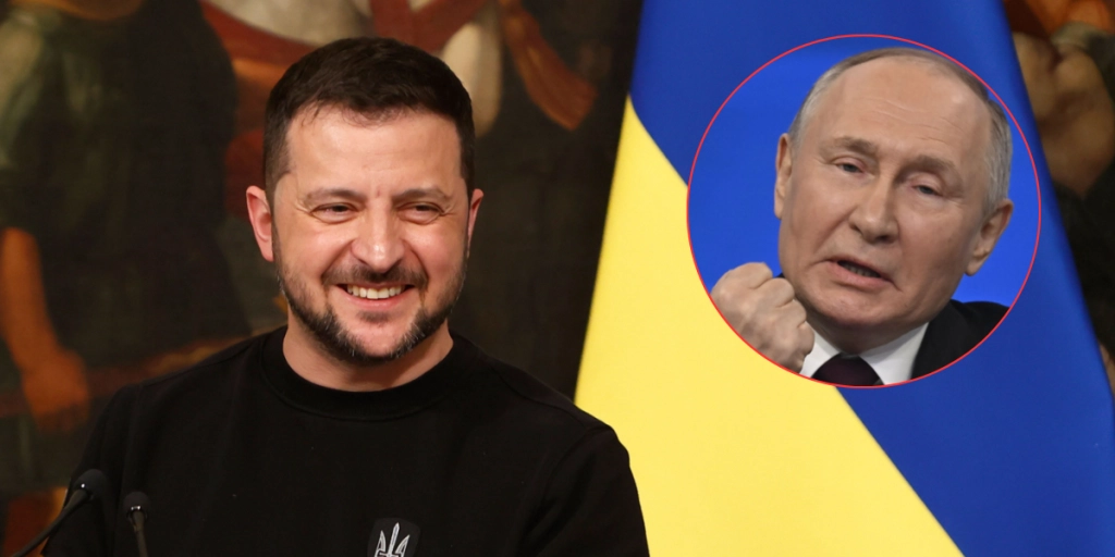 Volodomyr Zelenskyy, Vladimir Putin