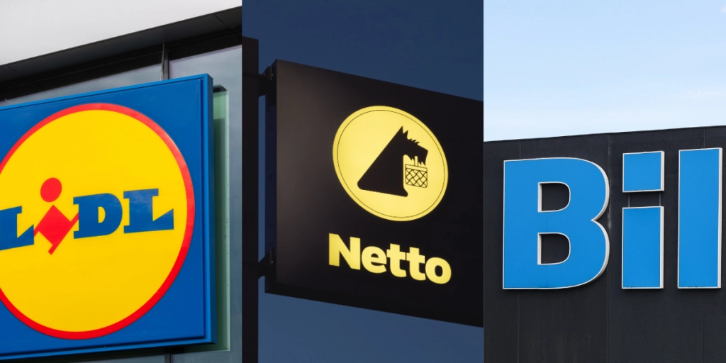 Netto, LIDL, bilka