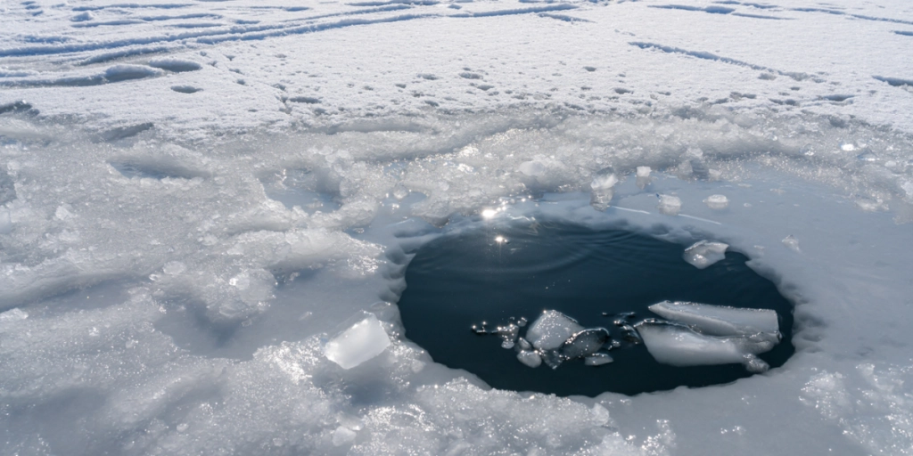 Frossen sø, frozen lake