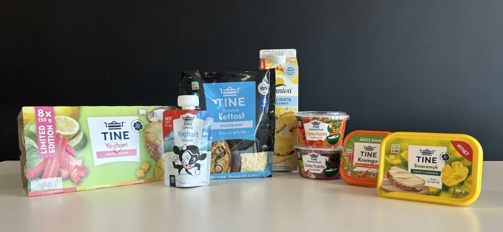 meieri, produkter, tine
