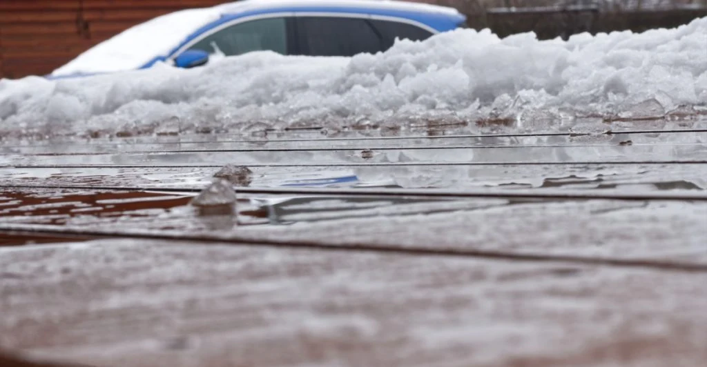 Töväder, melting snow