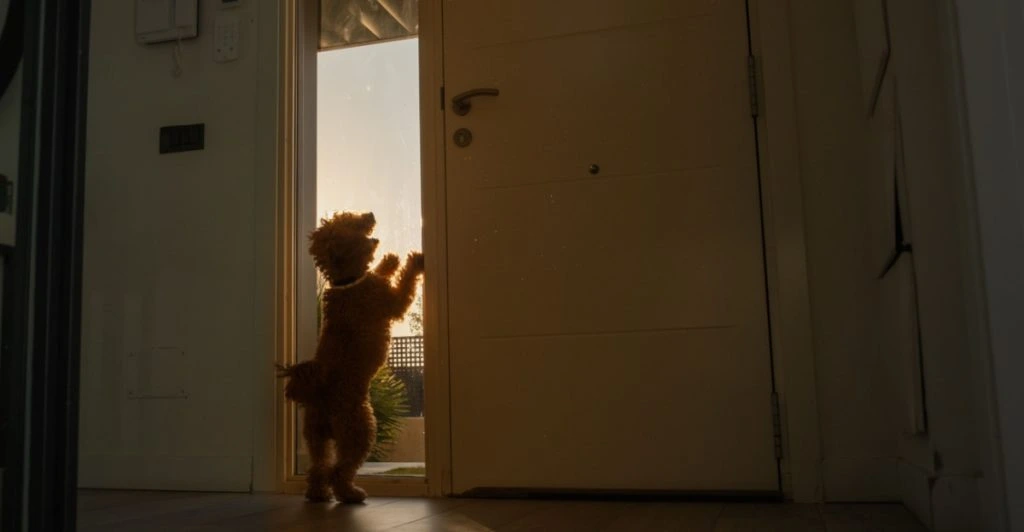 Därför väntar din hund vid dörren – redan innan du kommer