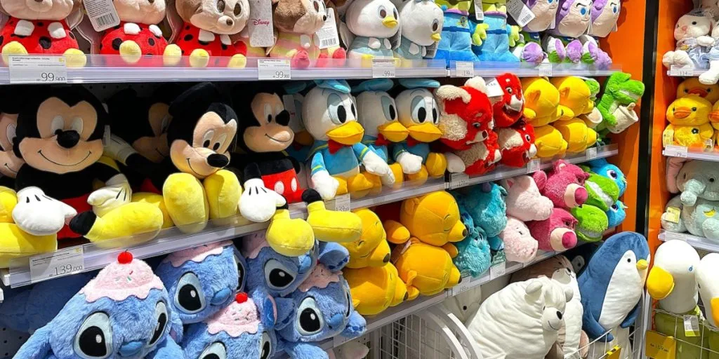 Walt Disney merchandise shop Donald Duck Mickey Mouse Stitch