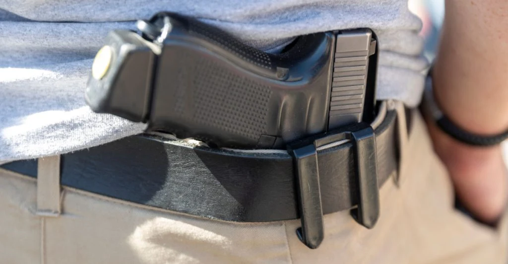 man har en Glock i bältet