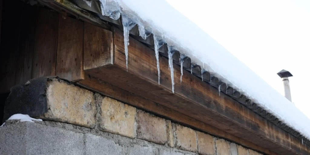 Tøvejr, thaw, sne, istapper