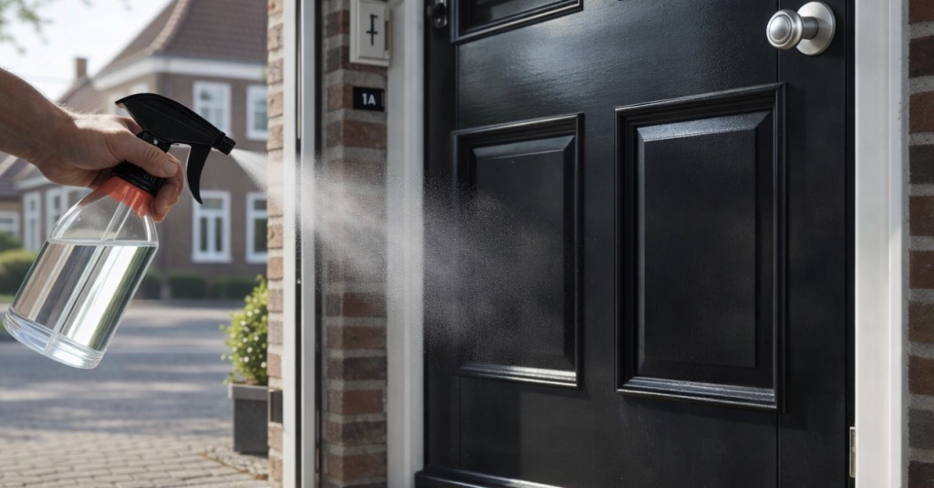 Det låter kanske märkligt, men det är genialt: Här är anledningen till att du bör spraya ättika på din ytterdörr