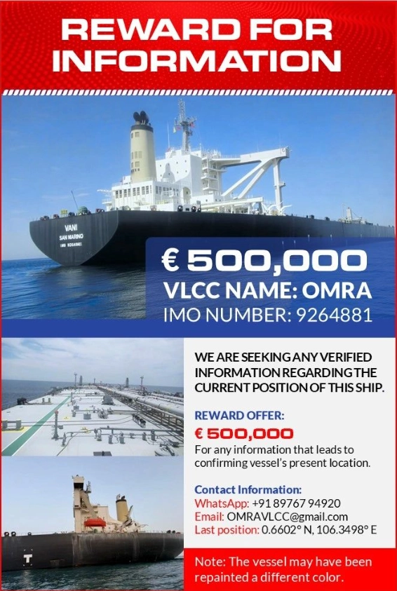 Reward, shadow fleet, tanker