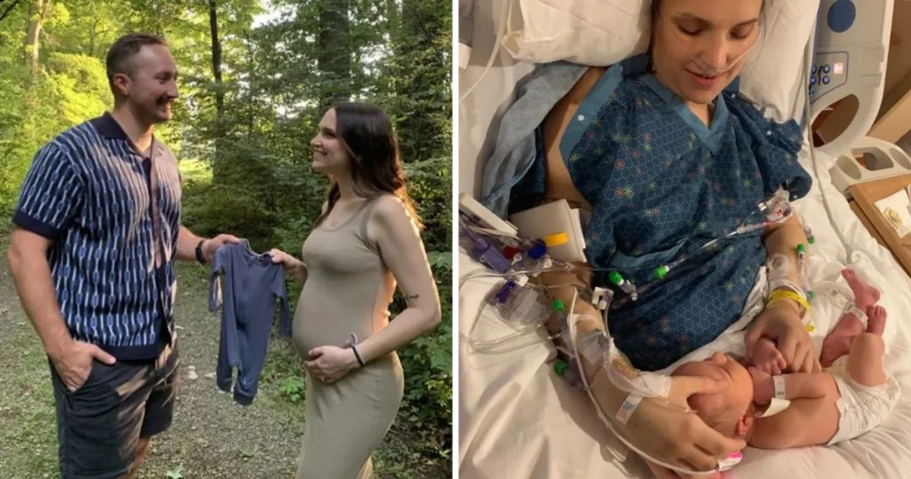 Hun havde planer om naturlig fødsel: I stedet endte hun med at kæmpe for sit liv